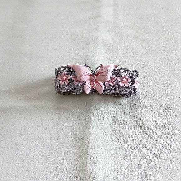 Jewelry - Butterfly Bracelet Rhinestones Stretch